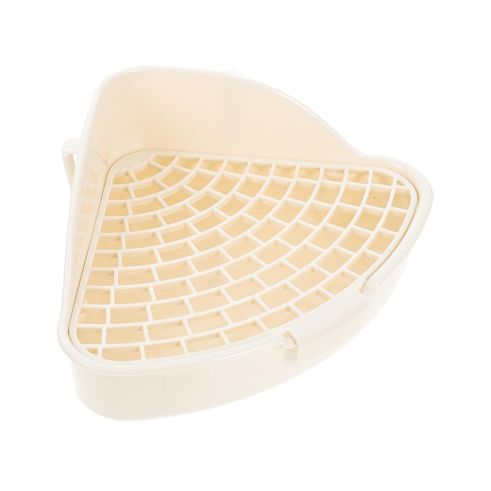 BESPORTBLE 3pezzi Toilette per Conigli e Piccoli Animali Vasino per Addestramento Lettiera Antiscivolo Design per Coniglietti Criceti e Cavia Oatmeal