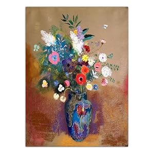 Odilon Redon Poster Boeket Bloemen Canvas Schilderij Odilon Redon Kunst aan de muur Odilon Redon Prints Voor Woonkamer Decor Foto’s 50X70cm Geen Lijst