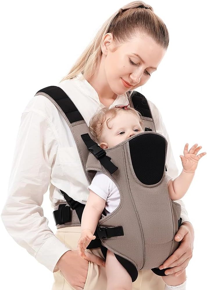 BABIES BLOOM Baby Carrier Bag for 0 to 18 Months Baby Carrier Bag Adjustable Baby Carrier for Newborn to Toddler (Brown) (3-24 Months)-image-34