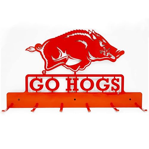Metal Creations Razorback "Go Hogs" Coat Rack, Painted Metal Rack