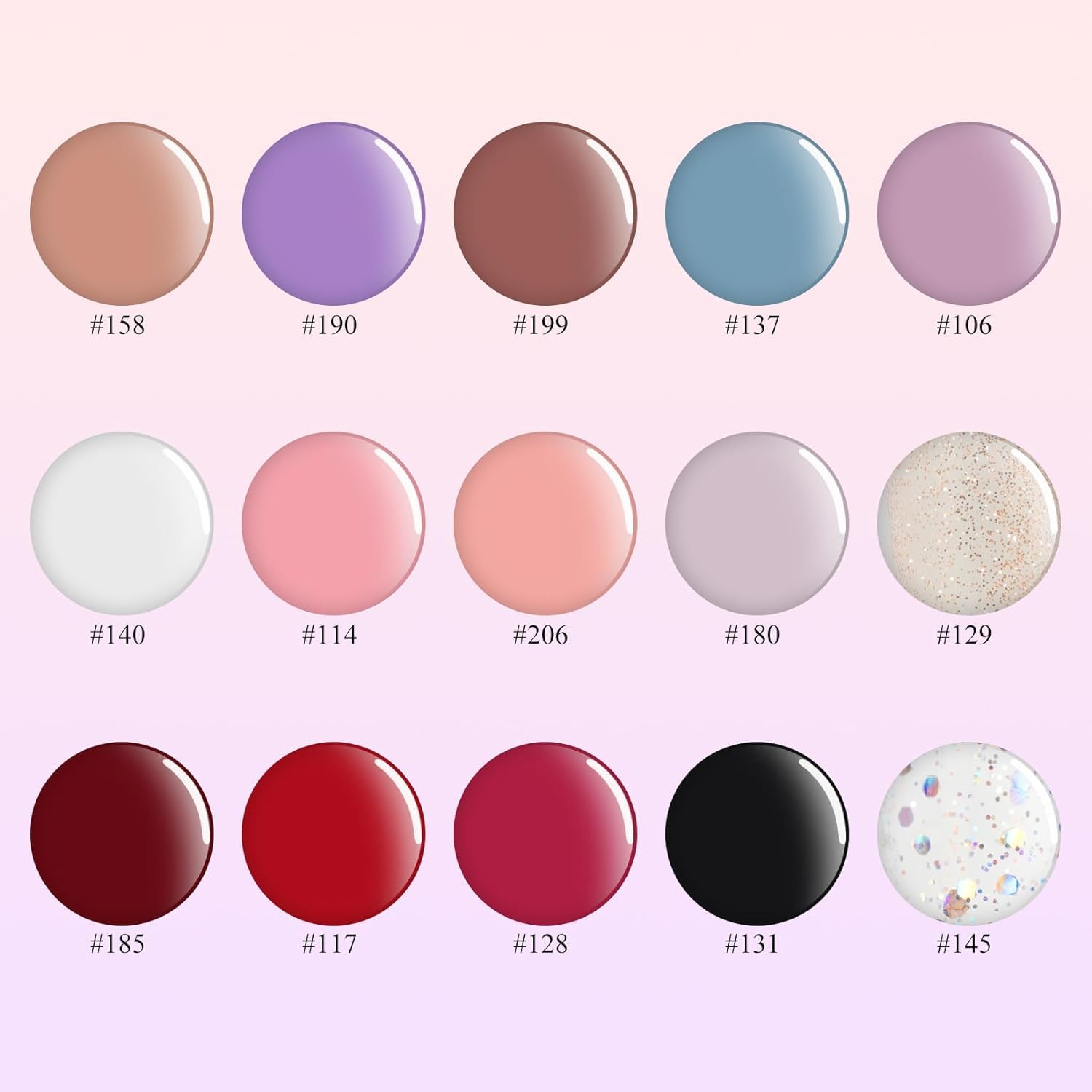 VANREESA Kit Vernis Semi Permanent Complet, Kit Ongles Semi Permanent 15 Couleurs avec Lampe à Ongles 36W U V Kit de Démarrage Outils de Base pour la Manucure Cadeau pour Les Femmes