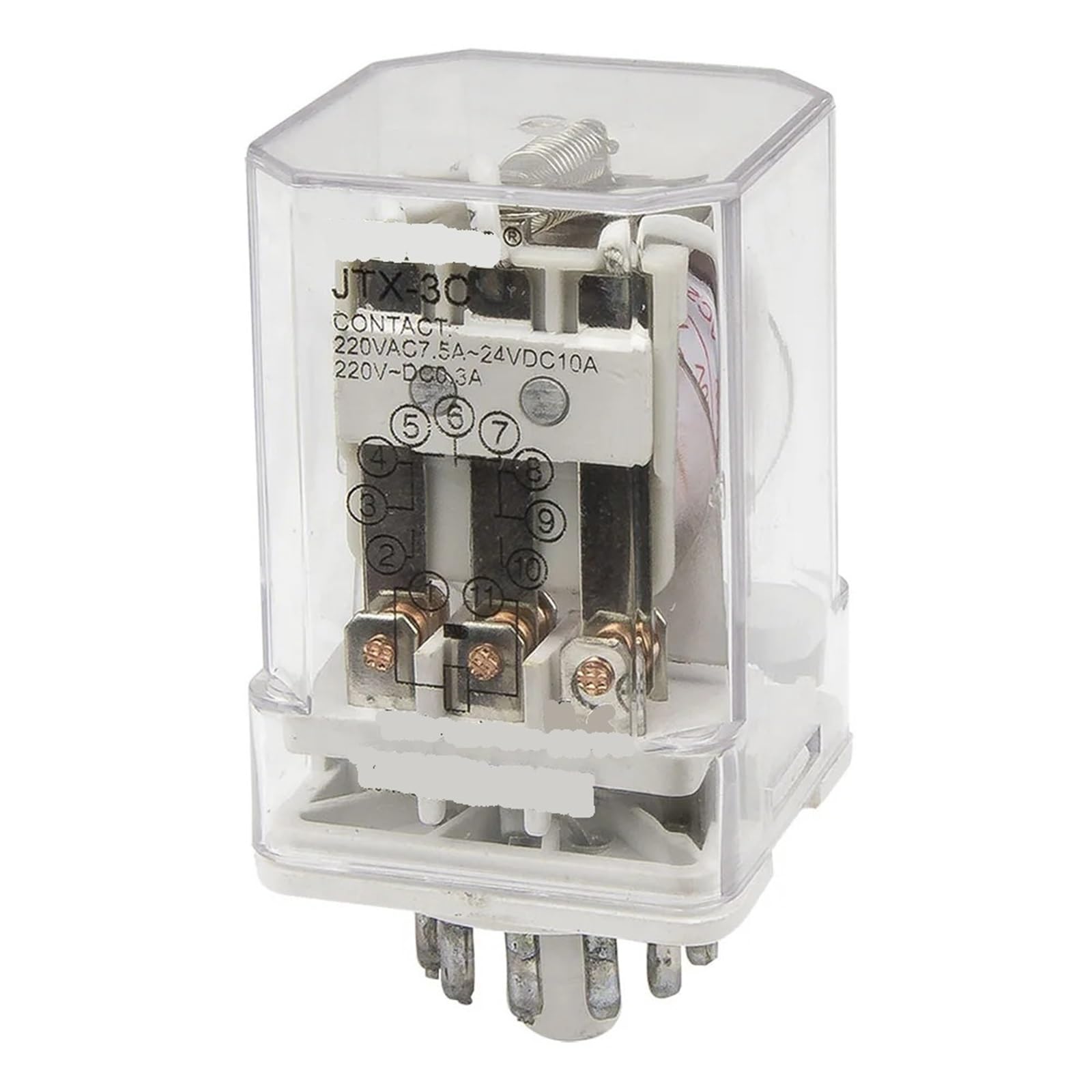 Relais électromagnétique JTX-3C DC 12V pour circuits imprimés et commande industrielle