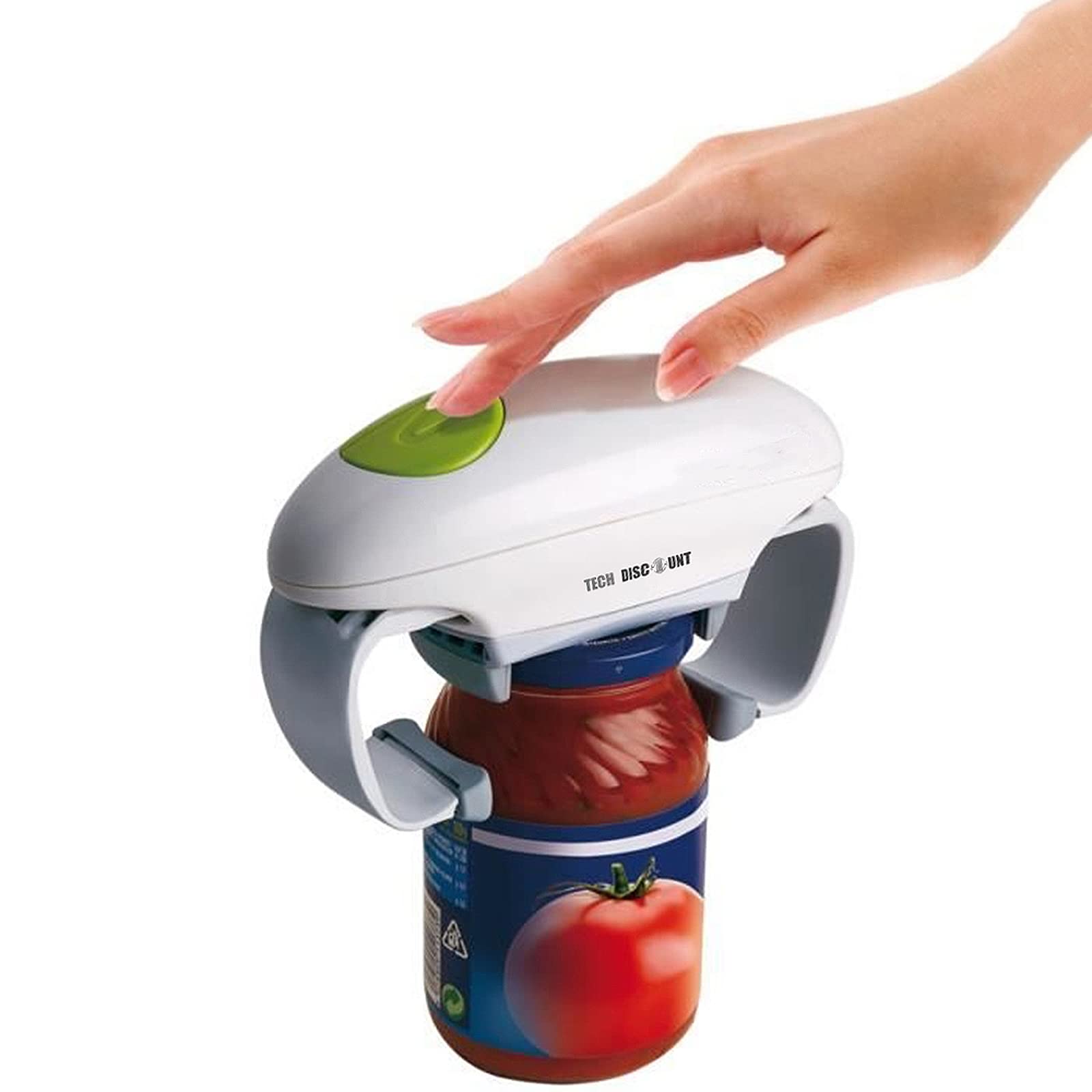 Ouvre-Boîte Ouvre Bouteille Electrique Automatique One Touch Tout Conserve Bocaux Multifonctionnel à Pile Maison Fête Mariage