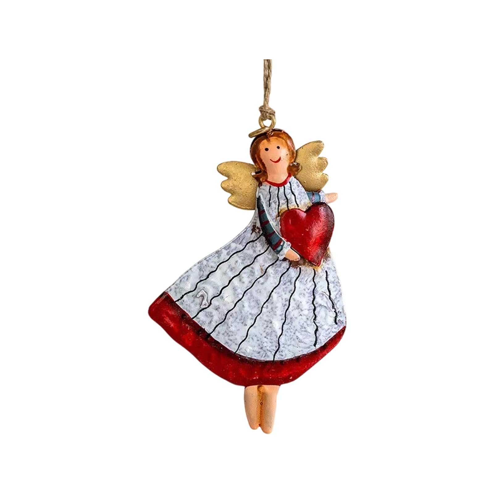 Permanent Rural Patron Girl Christmas Tree Decoration Celebratory Home Accent for Family Gathering Happiness Rural Ranch Holiday Deck