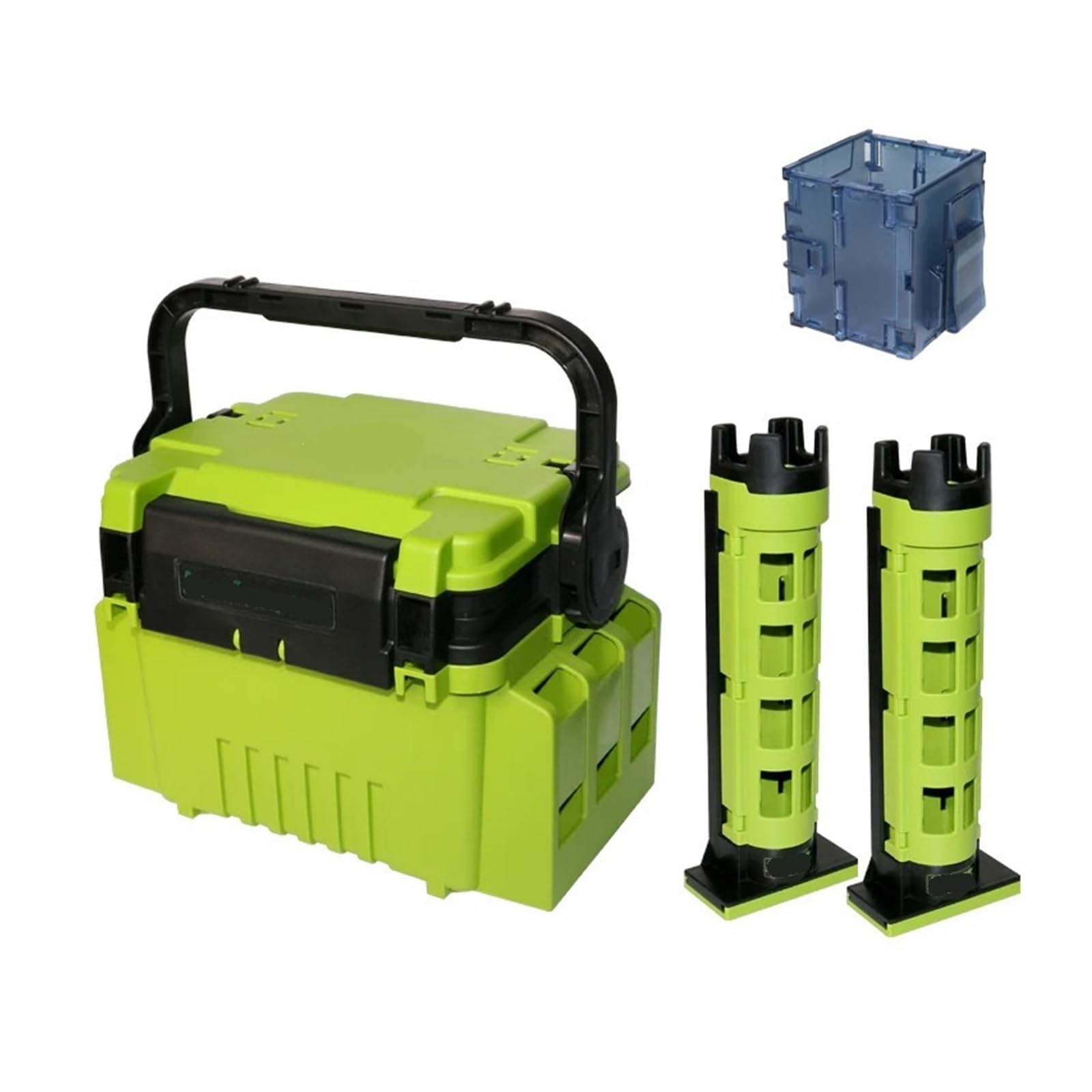 Multi-Function Plastic Fishing Tackle Box Bait and Accessory Storage Organizer(Green)