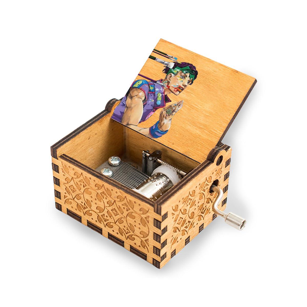 Amazon | ジョジョの奇妙な冒険 オルゴール 音楽ボックス 木製