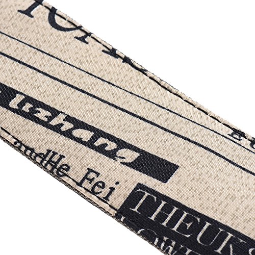 HUIOP Confortável Ajustável Shoulder guitarra bracelete de couro sintético Termina em acústica Folk