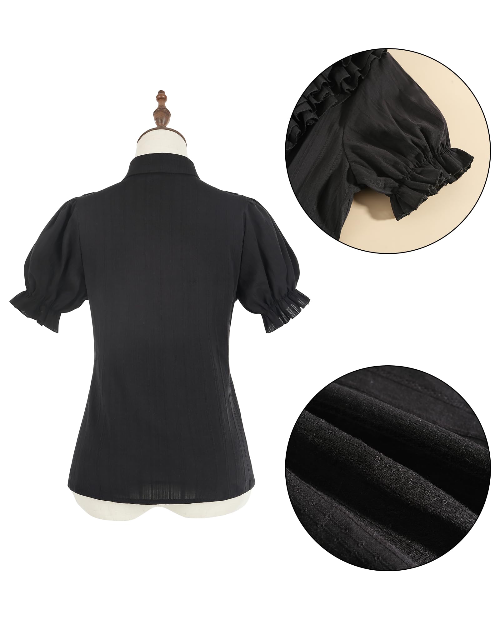 Viktorianische Bluse Vintage Bluse Damen Gothic Shirt Mittelalter Oberteil Damen Renaissance Hemd Gothic Top