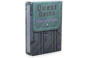 Dice Dungeons Quest Decks: Neon Dystopia for Cyberpunk Tabletop RPGs