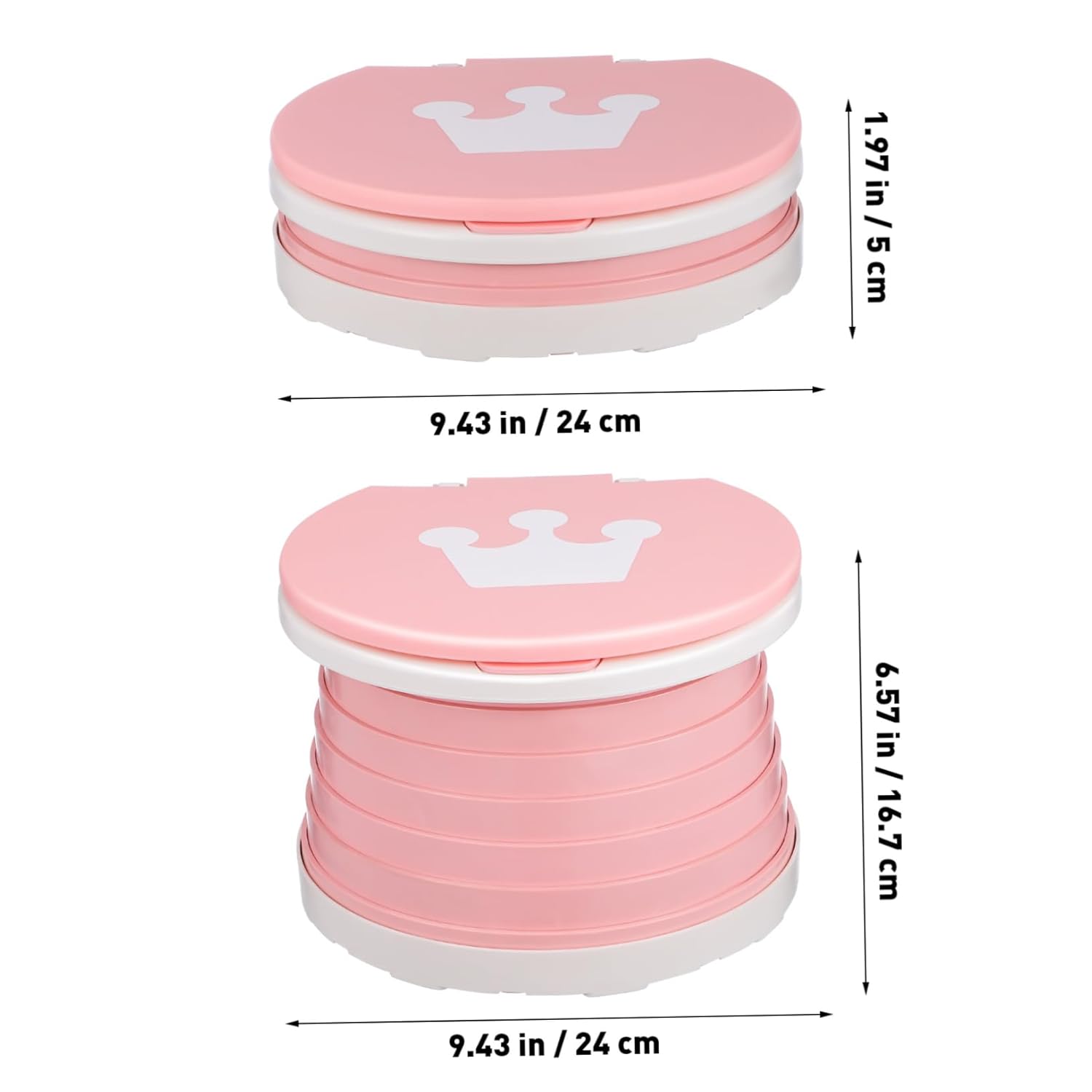 1 Set Portable Potty Seat Foldable Toilet Trainer with Comfortable Backrest for Travel Friendly Design Supports Independence Versatile Use for Indoor and Outdoor Activities