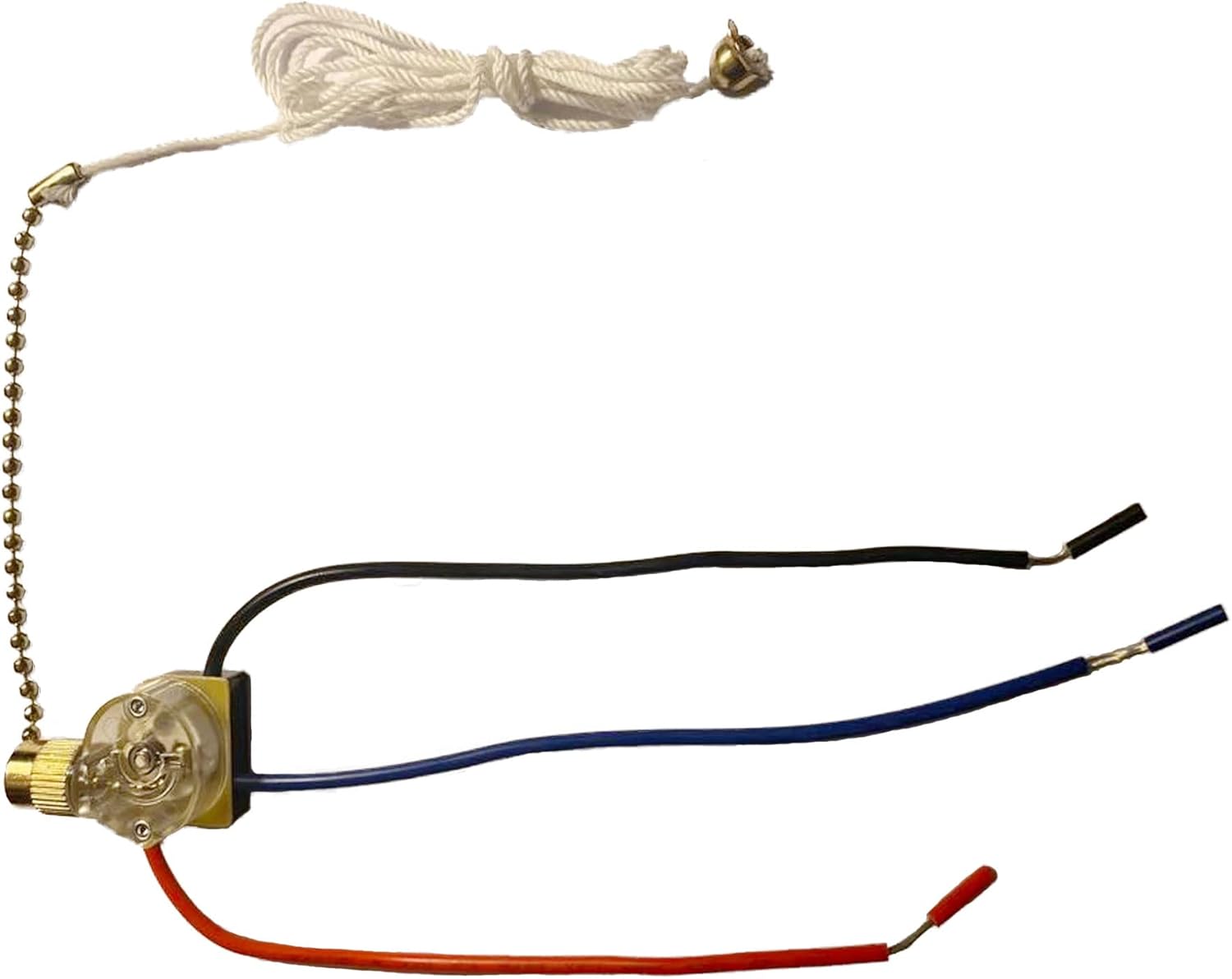 3 Way Home Ceiling Fan Light Brass Pull Control Switch Replacement