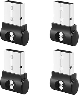 4 peças, Luz ambiental USB LED para automóvel - Kit de iluminação interior portátil 5V Mini para carro