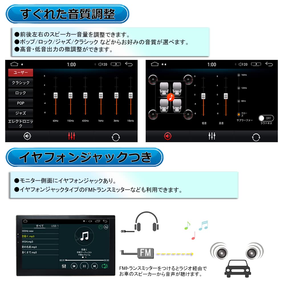 Amazon.co.jp: WOWAUTO 薄型9インチオンダッシュタッチパネル