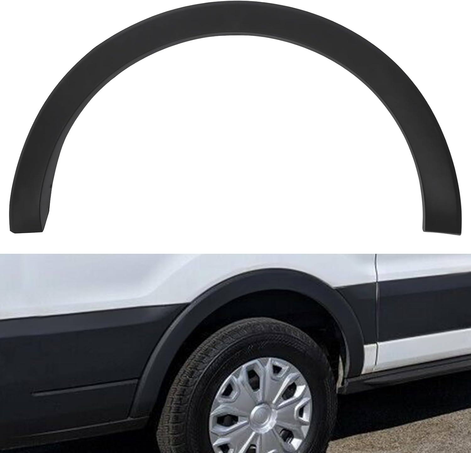 Rear Right Fender Trim, for Ford 2015-2022 Transit 150, 250, 350 Fender Flare Wheel Arch Molding Trim Splash Guard Accessories CK4Z61280K96AC