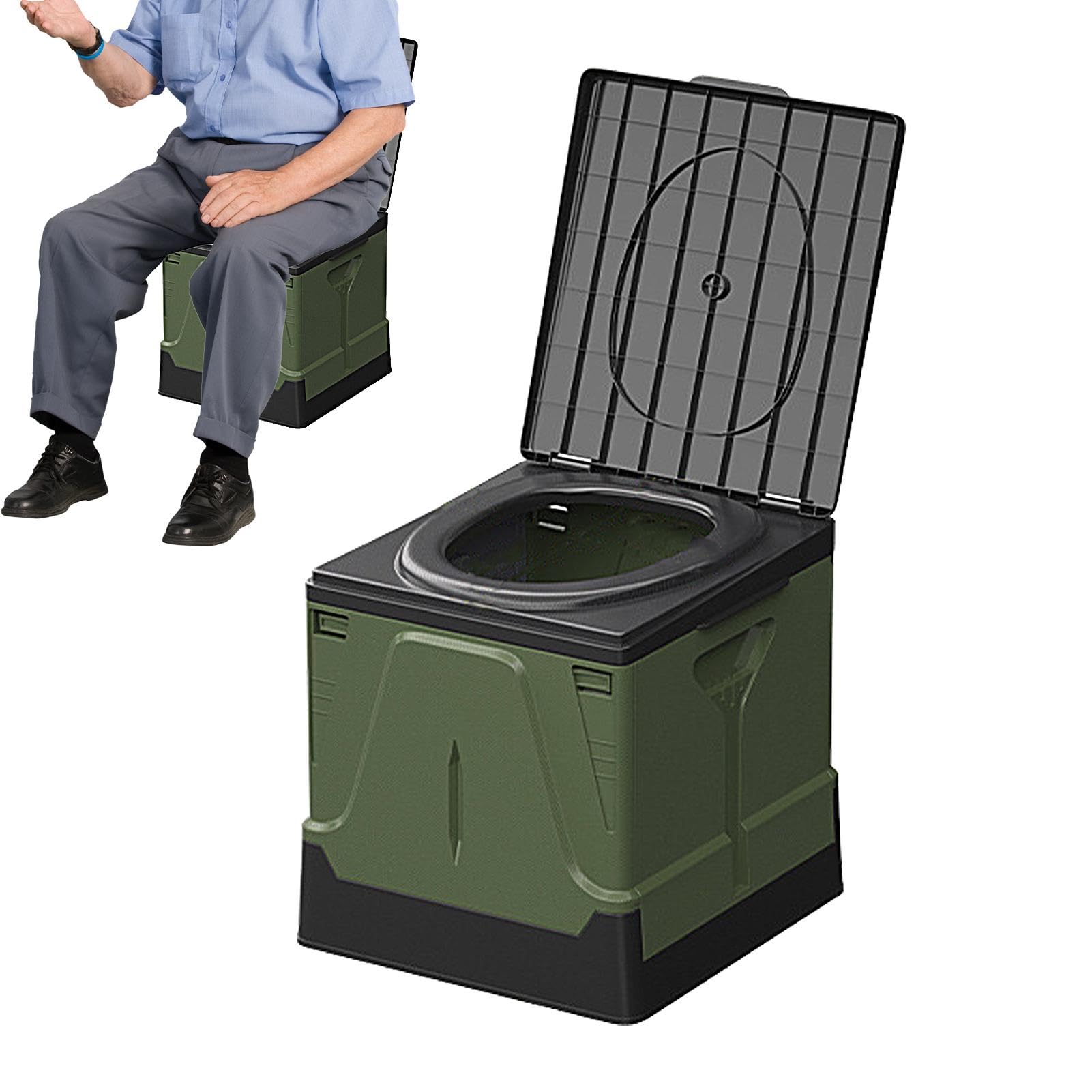 Inodoro Portátil y Retráctil Portátil Telescópico 181 kg De Carga | Orinal de Viaje Portátil para Coche para Adultos y Niños, Camping, Senderismo, , Playa y Atascos de Tráfico