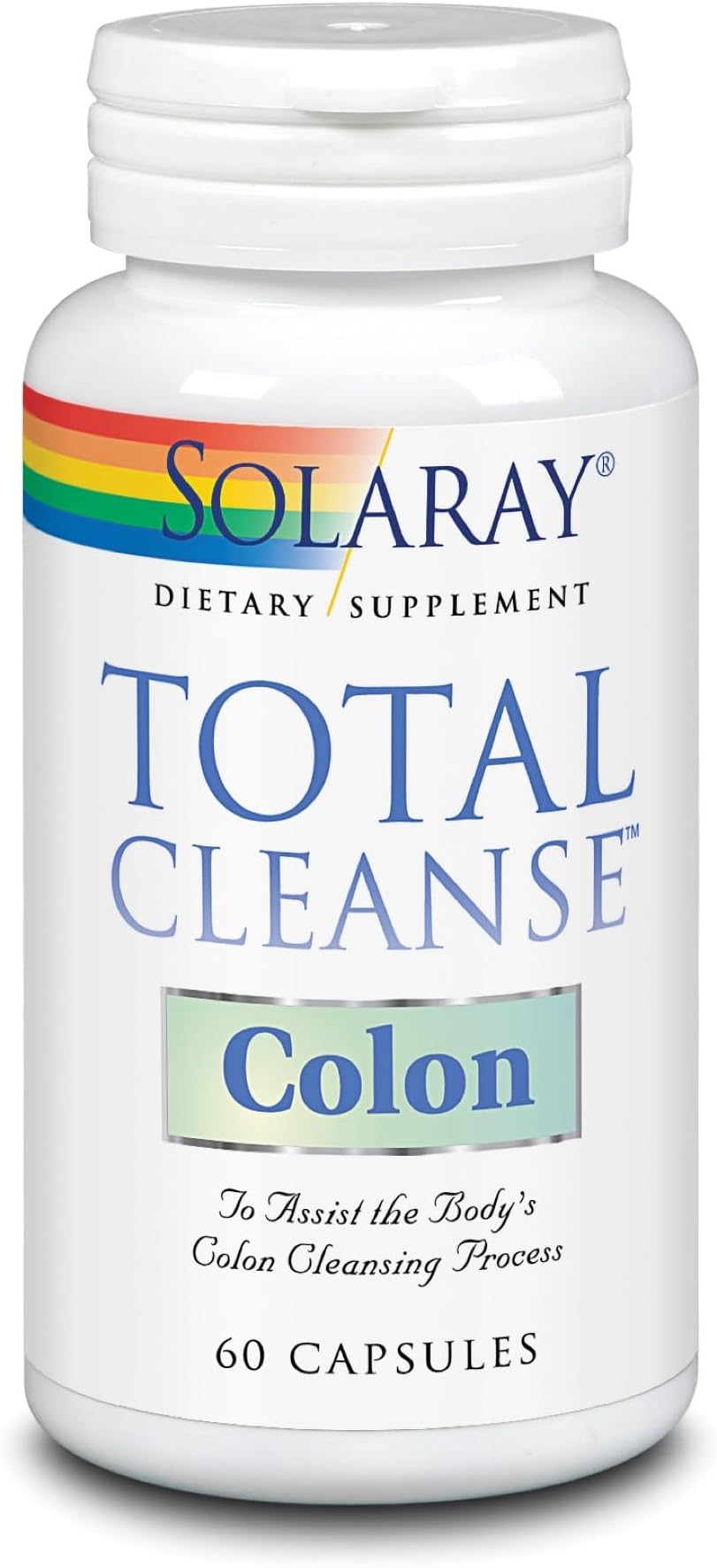 Total Cleanse Colon – Herbal Digestive Support Supplement with Magnesium, Quercetin, Slippery Elm, Senna, Aloe & Cat’s Claw – 60 Capsules