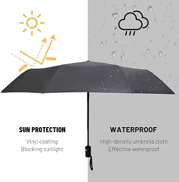 SY COMPACT Travel Umbrella Windproof Automatic Unbreakable UV Protection
