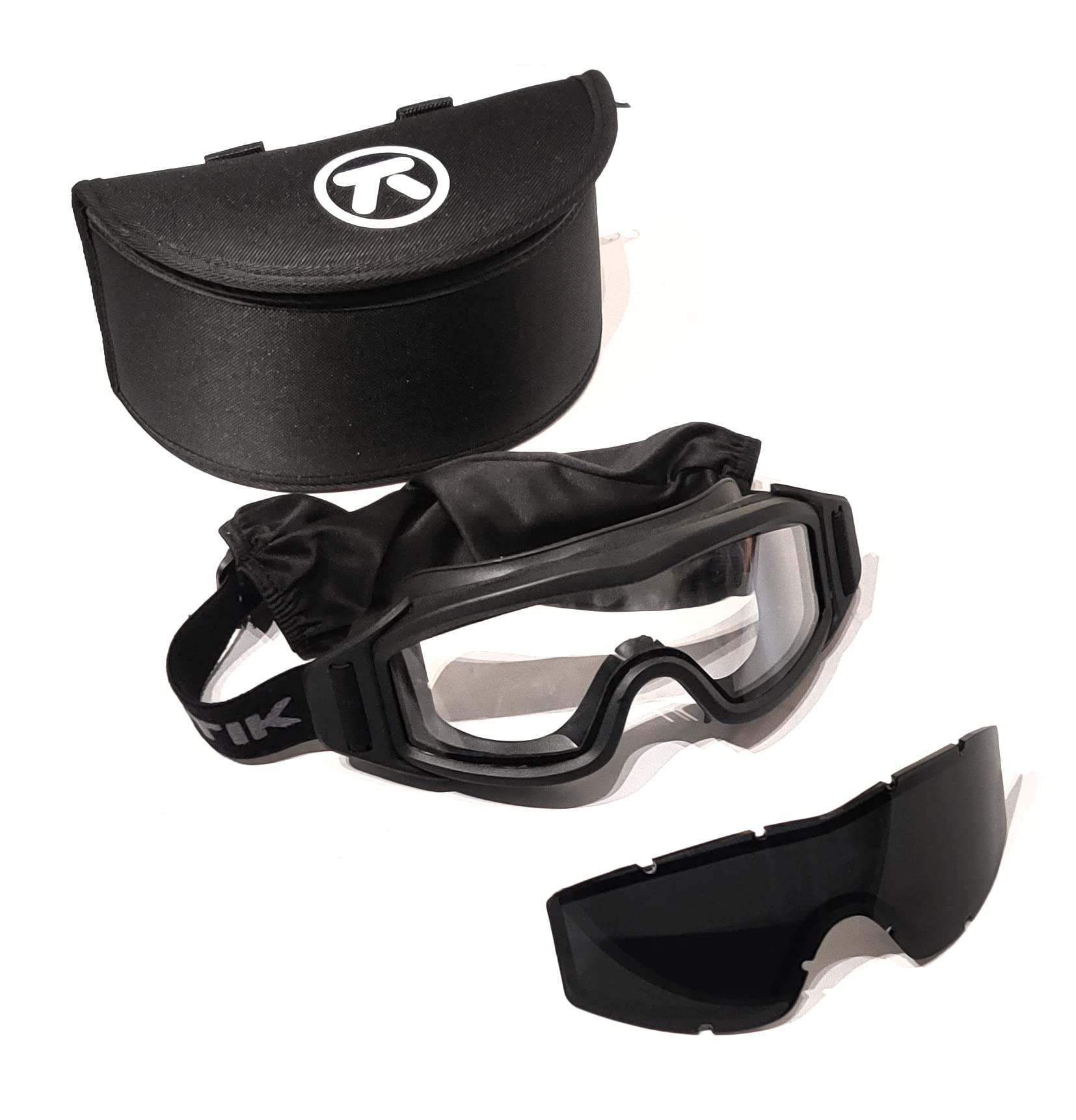 Lunettes De Tir Bertoni SH890 - 4 Verres Interchangeables Anti-buée (Certifiées EN166)