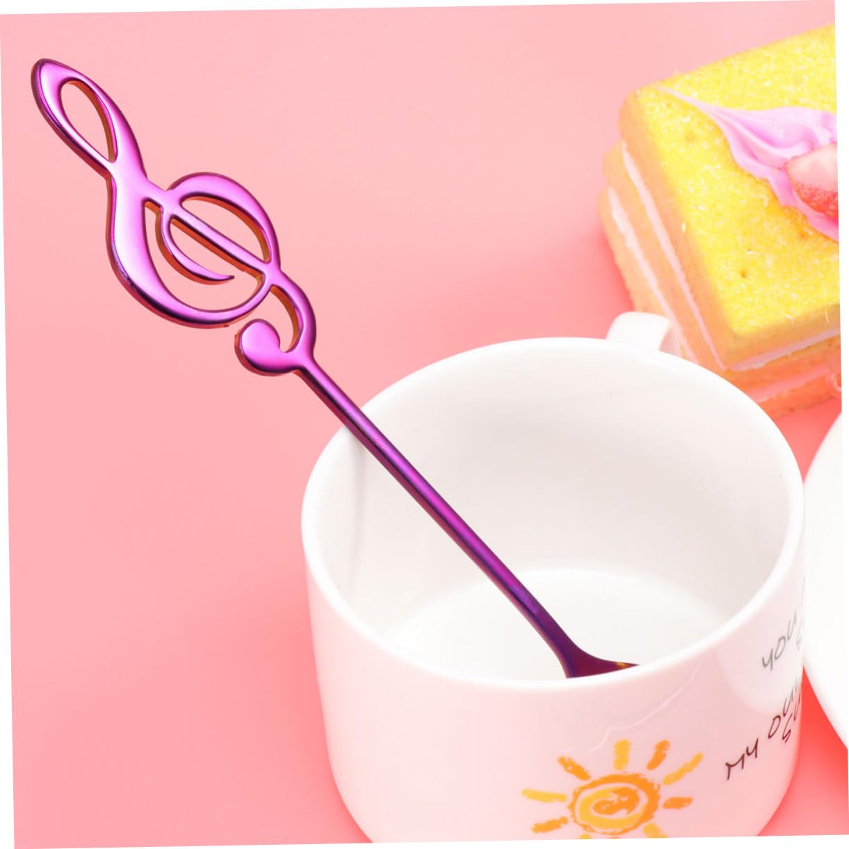 DECHOUS 9pezzi Cucchiai Inossidabile Design Per Dessert e Tè Utensili Creativi Per e Bar
