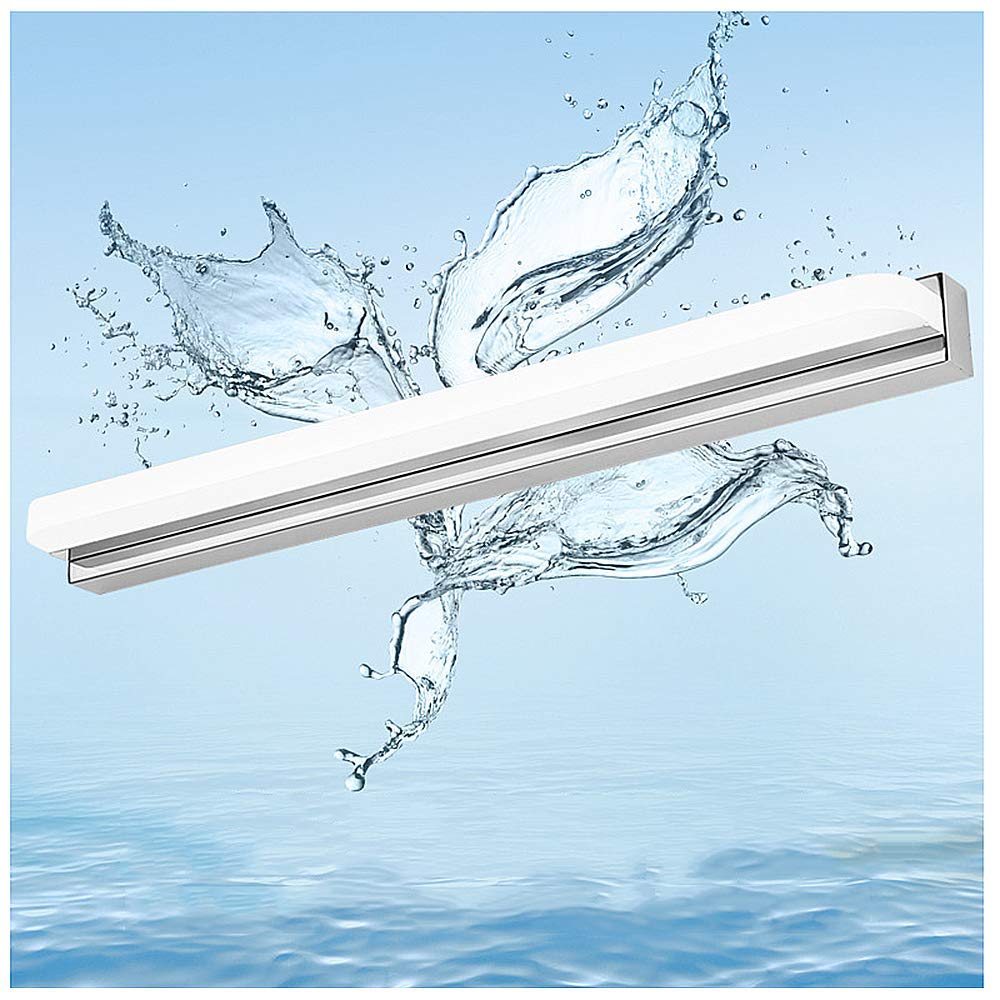 Apliques de Pared para baño Acabado Cromado Blanco frío Blanco cálido Impermeable IP44 Lámpara LED para Espejo de baño 9 W con Interruptor Luces LED para Espejo de Maquillaje