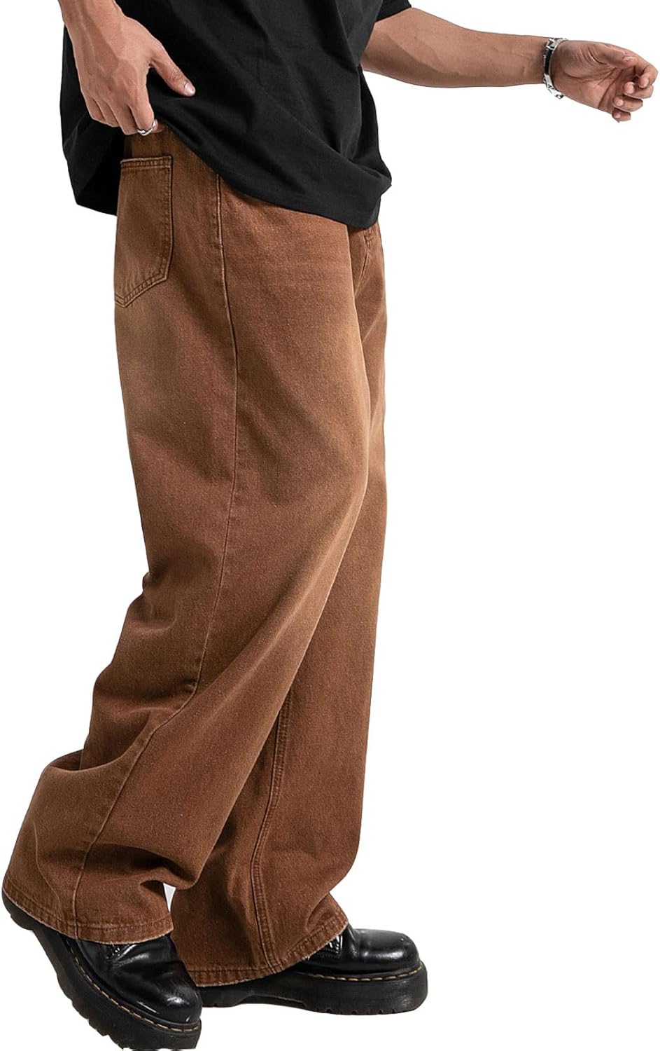 Men’s Baggy Jean Vintage Hip Hop Jeans Causal Dance Skateboard Denim Pants