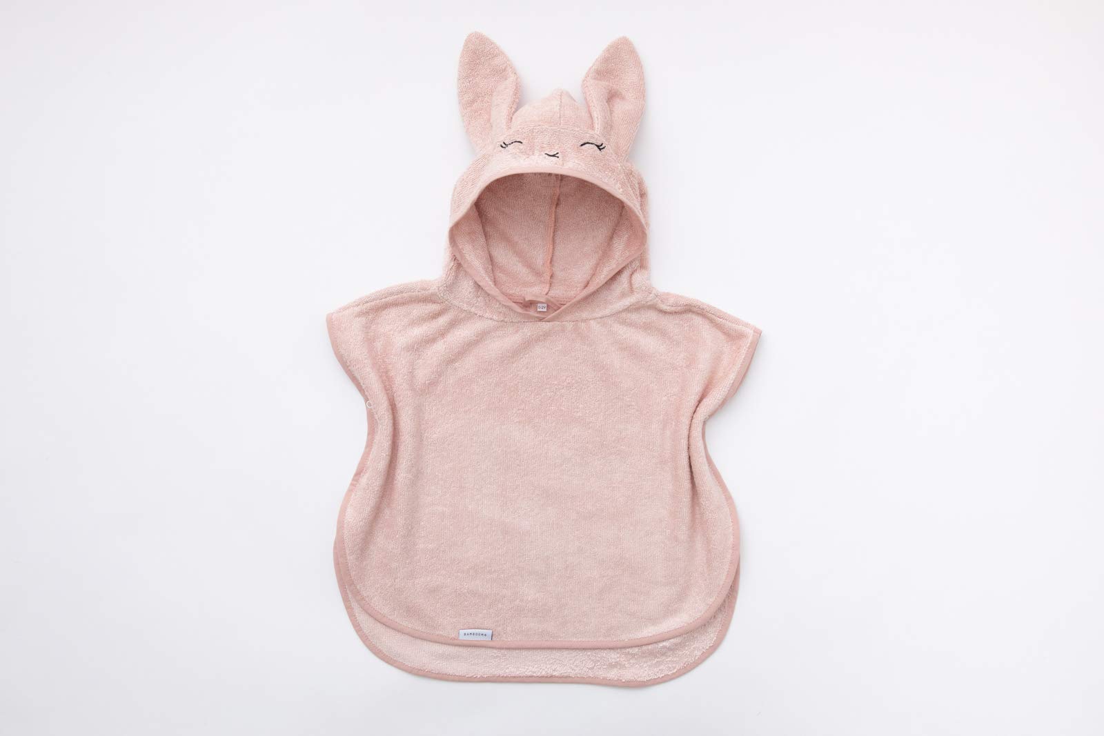 Bamboom Accappatoio Poncho In Fibra Di Bambù Organico Per Bambini 2-4 Anni – Rosa, Morbido E Ipoallergenico
