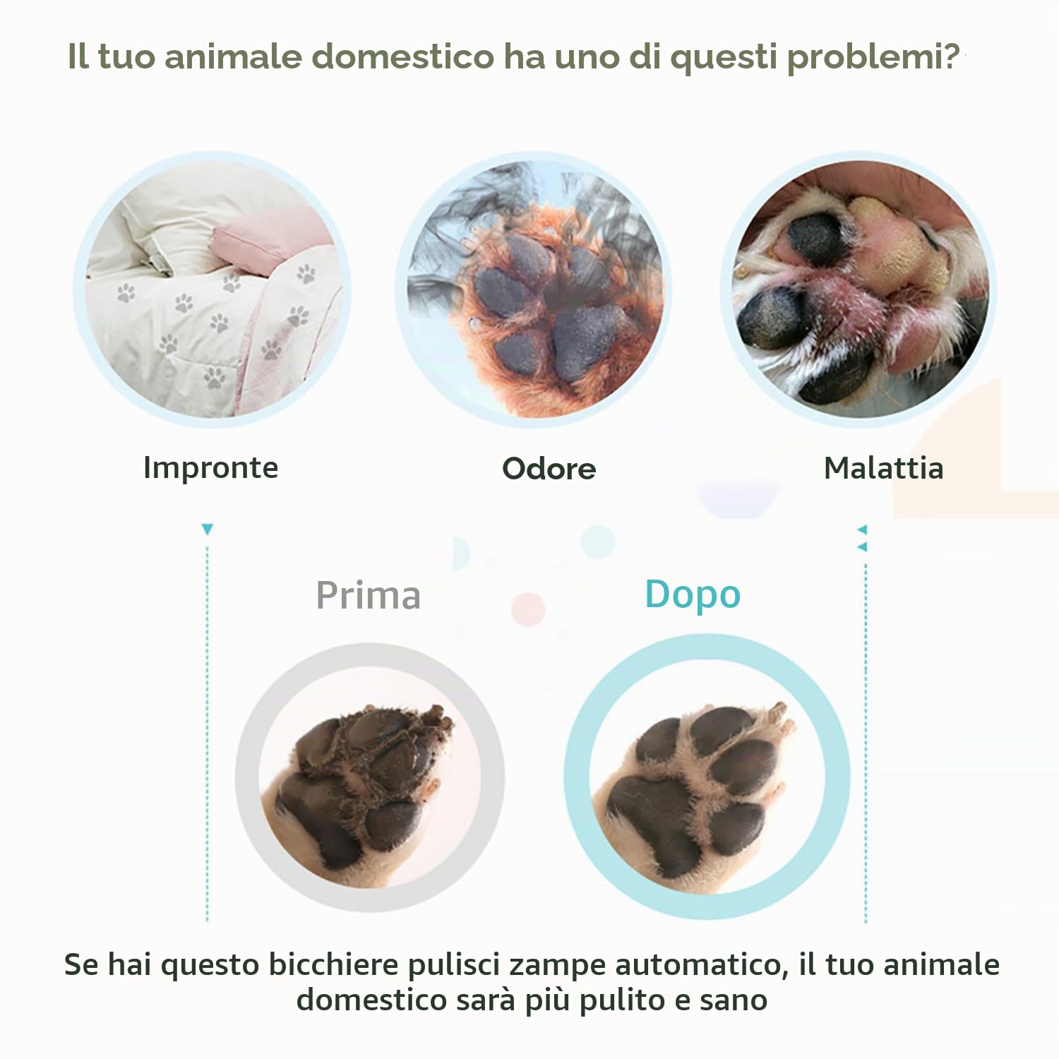 Pulitore automatico delle zampe tazza cane rondella del silicone spazzola piedi fangoso piede portatile per cani gatti