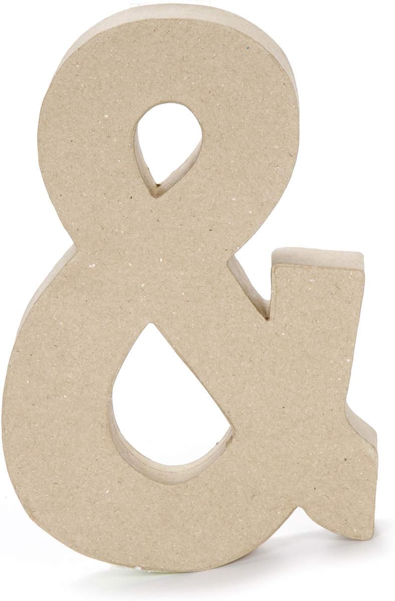 Darice Símbolo Paper Mache Ampersand 20,32 cm