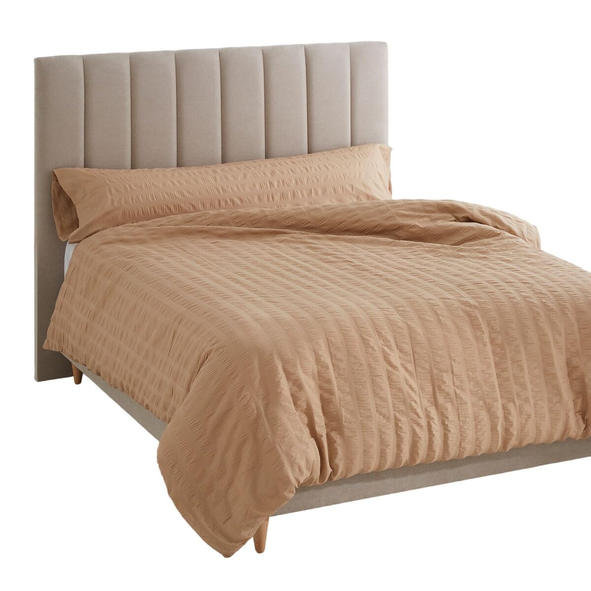 Alexandra House Living Duvet Cover Amman Light Brown 260 x 240 cm