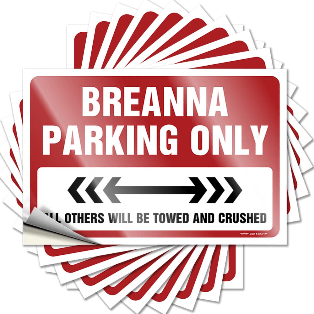 Winter, Bumper Door Breanna Parking Only | Farmers Decorations for Patio(6X9CM)