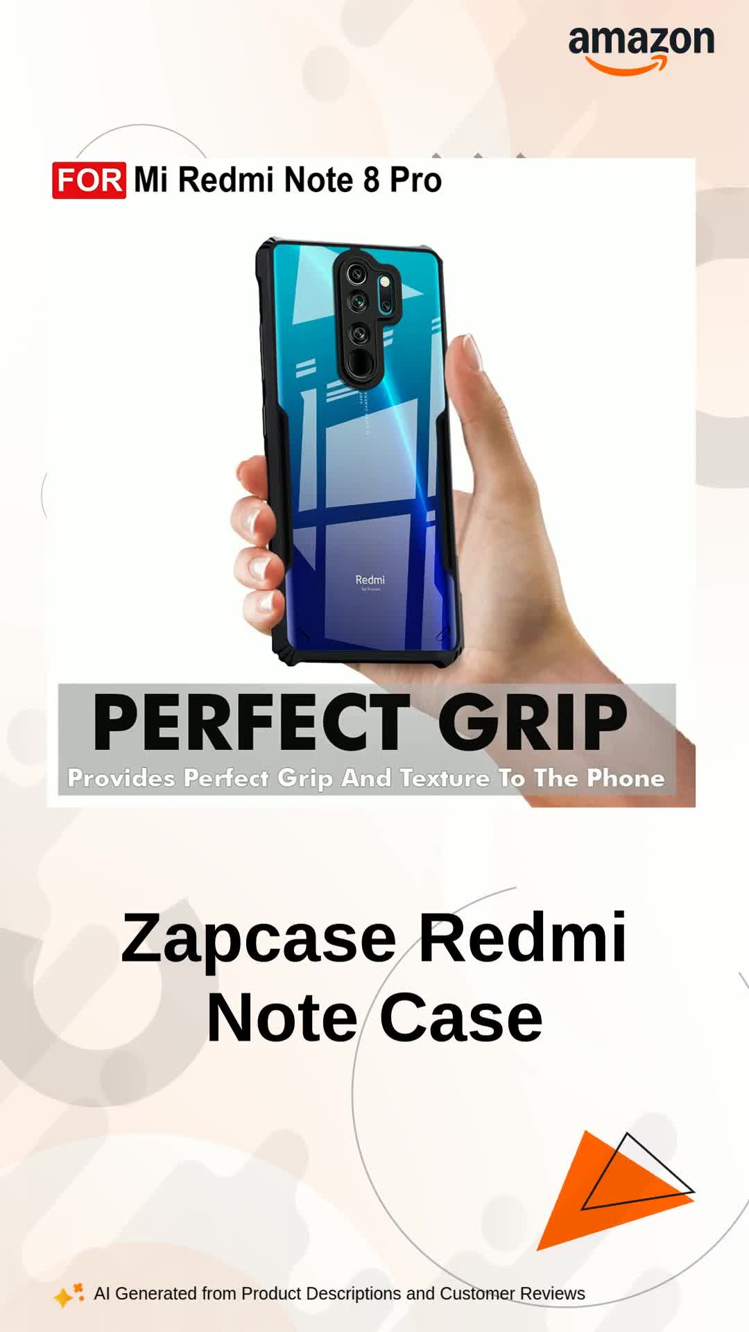 Zapcase Back Case Cover for Mi Redmi Note 8 Pro | Compatible for
