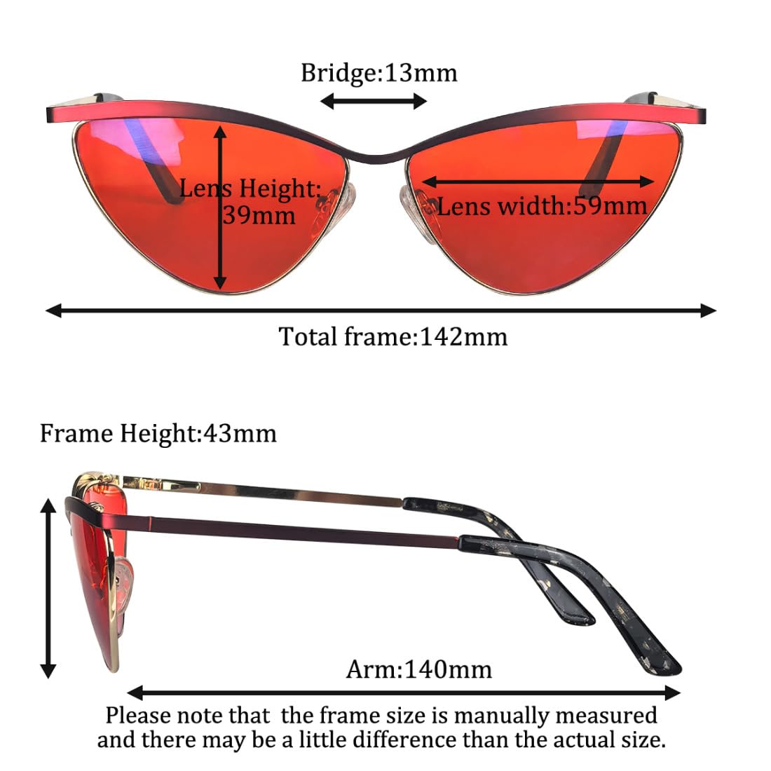 SHINU Anti-Blaulicht-Brille, rote Linse, Schlaf, besserer Rahmen, Computerspielschutz