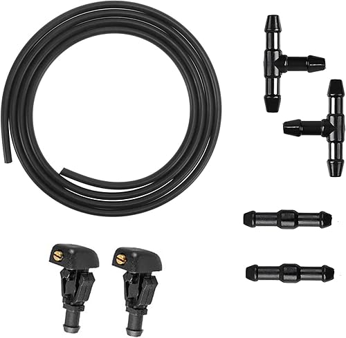 Kit de boquillas para limpiaparabrisas delantero compatible con Ford F150 2004-2013, sustituye al OE 3W7Z17603AA Manguera de chorro y fluido de