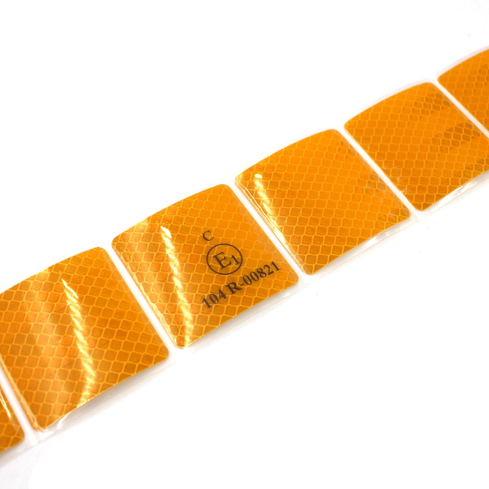 Finest Folia Diamond Grade 997S - Marcador de Contorno segmentado para estructuras de Lonas para Camiones, remolques, Cinta Reflectante de 52 mm (50 Metros, Amarillo)