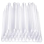 Comfy Package Jumbo Smoothie Straws - 100 Pack, Clear Plastic Boba & Milkshake Straws