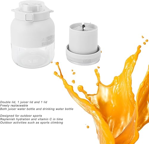 Miniatura 3 de Máquina de jugo portátil inalámbrica, carga USB, exprimidor de cítricos de alta resistencia al calor, exprimidor eléctrico portátil eléctrico con