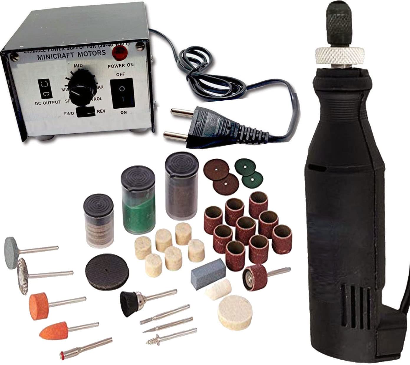 DIY Crafts 105x Pcs, Accessory, Tools Minicraft Machine/Mini Drill Machine+12V Speed and Direction Control Stabilizer Elimeter Box Adjustable Speed with Rotary Tool Accessories K(105x Pcs, Accessory) (B0B2S2VC8H) Amazon Price History, Amazon Price Tracker