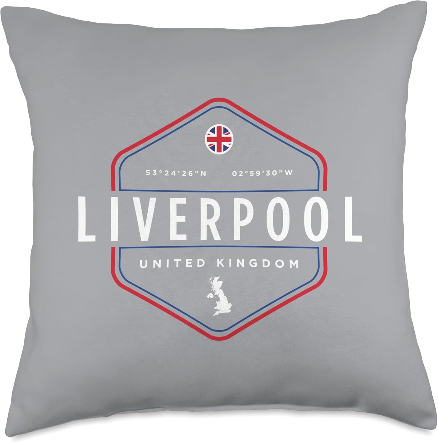 Liverpool United Kingdom UK Throw Pillow
