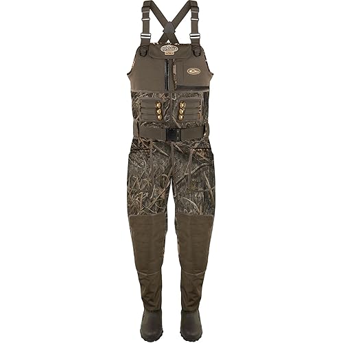 Drake Waterfowl® Neoprene Chest Wader, Waterproof Waders, Knee Pads and 1600g Thinsulate Boots, DryFuse Seam Technology