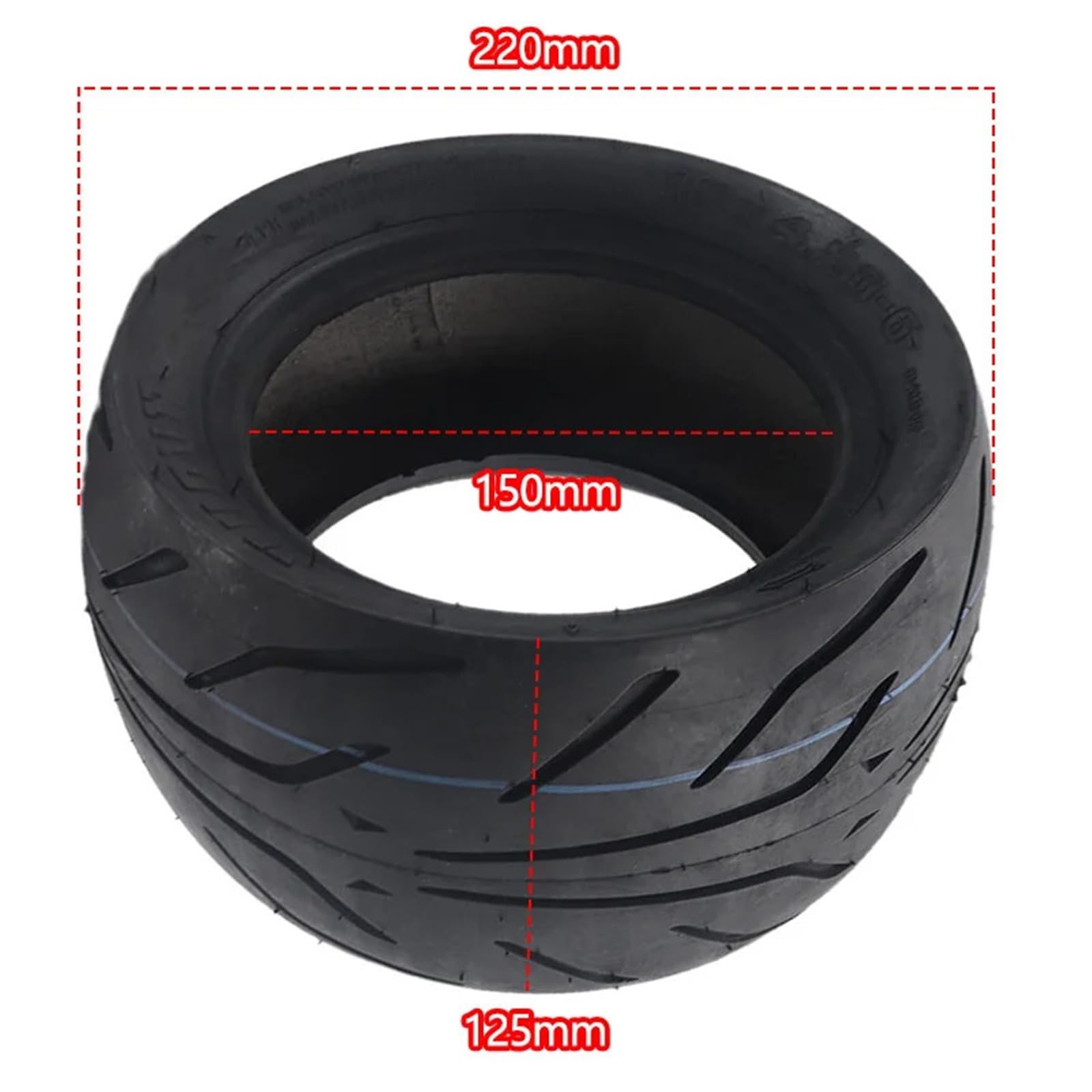 Neumáticos de Scooter Neumáticos sin cámara for patinete eléctrico, 10 x 4,50-6, compatibles con ruedas de carretera y bicicleta
