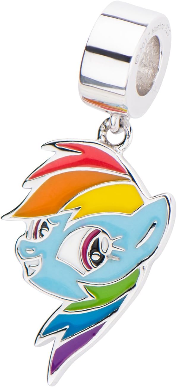 Hasbro Jewelry Unisex My Little Pony Rainbow Dash 925 Sterling Silver Charm