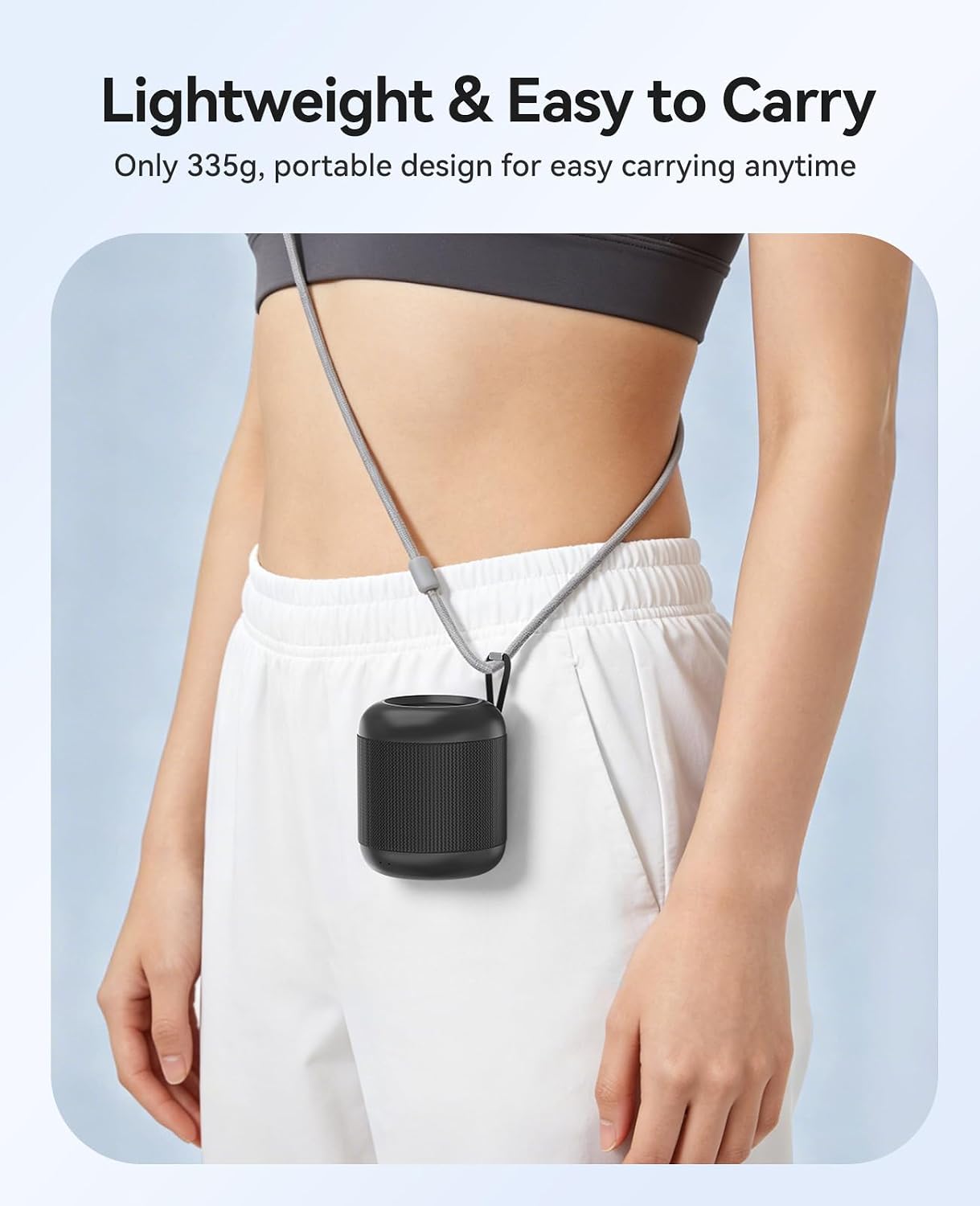 ORICO Small Bluetooth Speaker, Portable Wireless Speaker, 27H Playtime, BK image 5