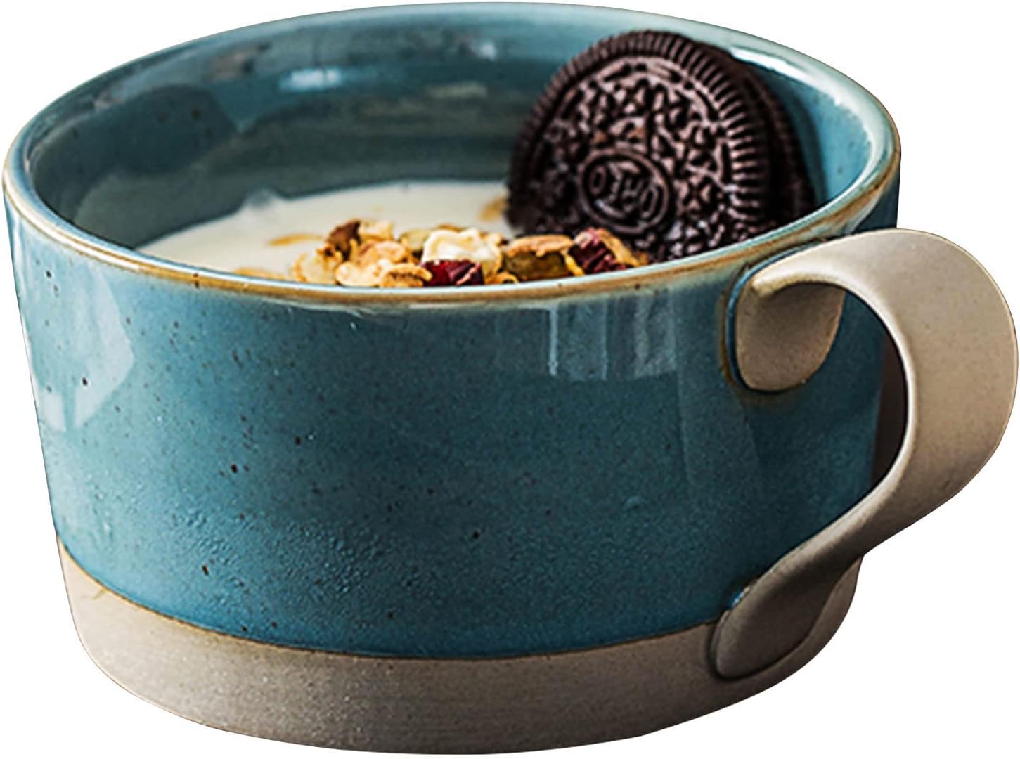 BOSUGE, Tasse à Soupe avec Anse, Bol Petit Déjeuner for Crème Glacée