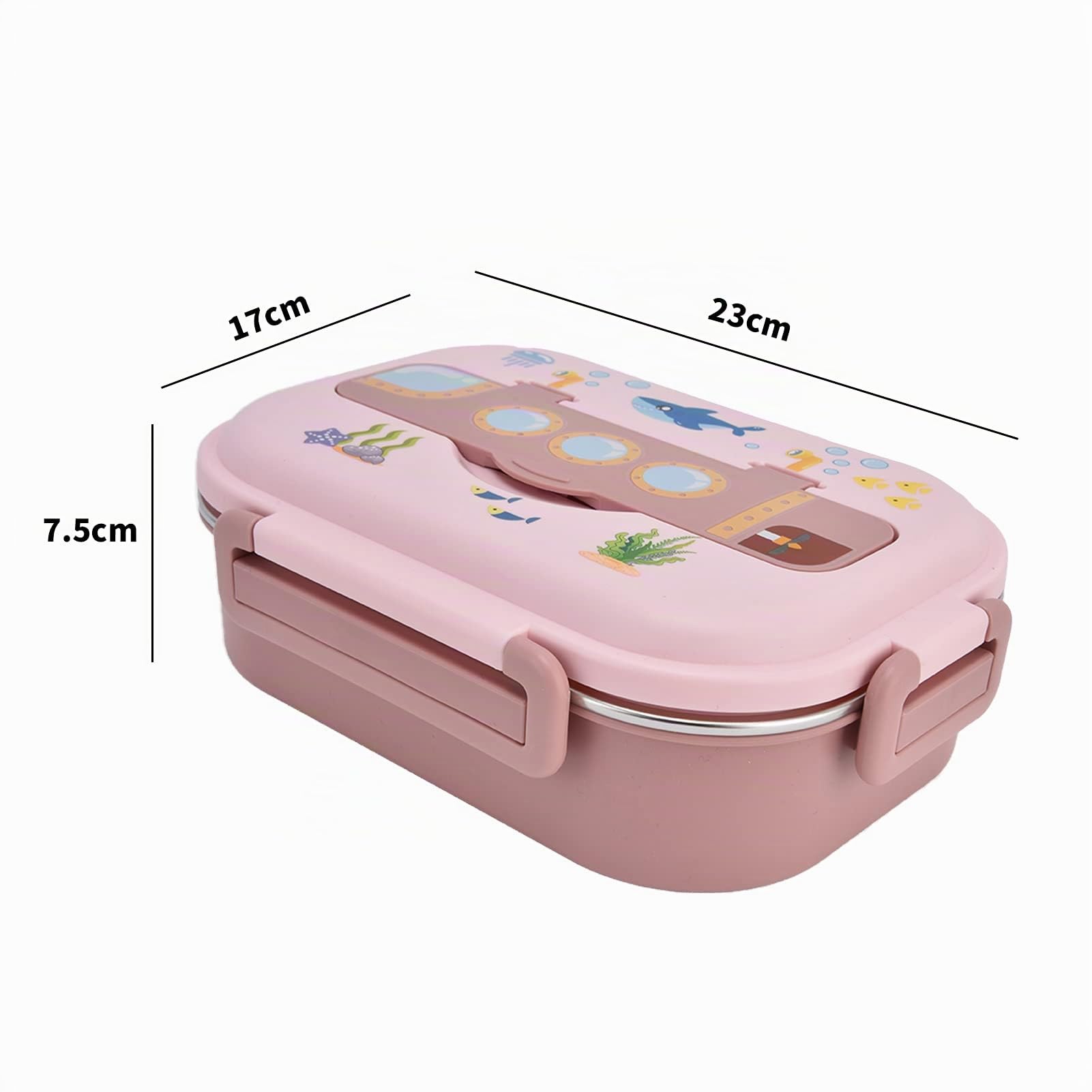 isotérmica de acero inoxidable - a prueba de fugas para niños y adultos - Sellada con silicona y portátil con ranura para cuchara - Perfecta para comidas