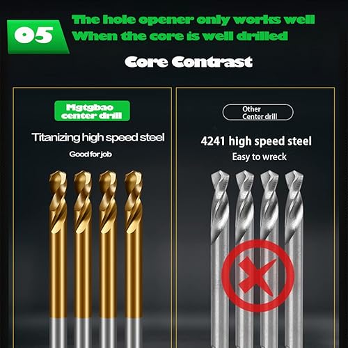 Miniatura 5 de JOERIC Broca de sierra con punta de carburo de tungsteno para metal duro, cortador de sierra de agujero de 78 pulgadas, para metal, acero