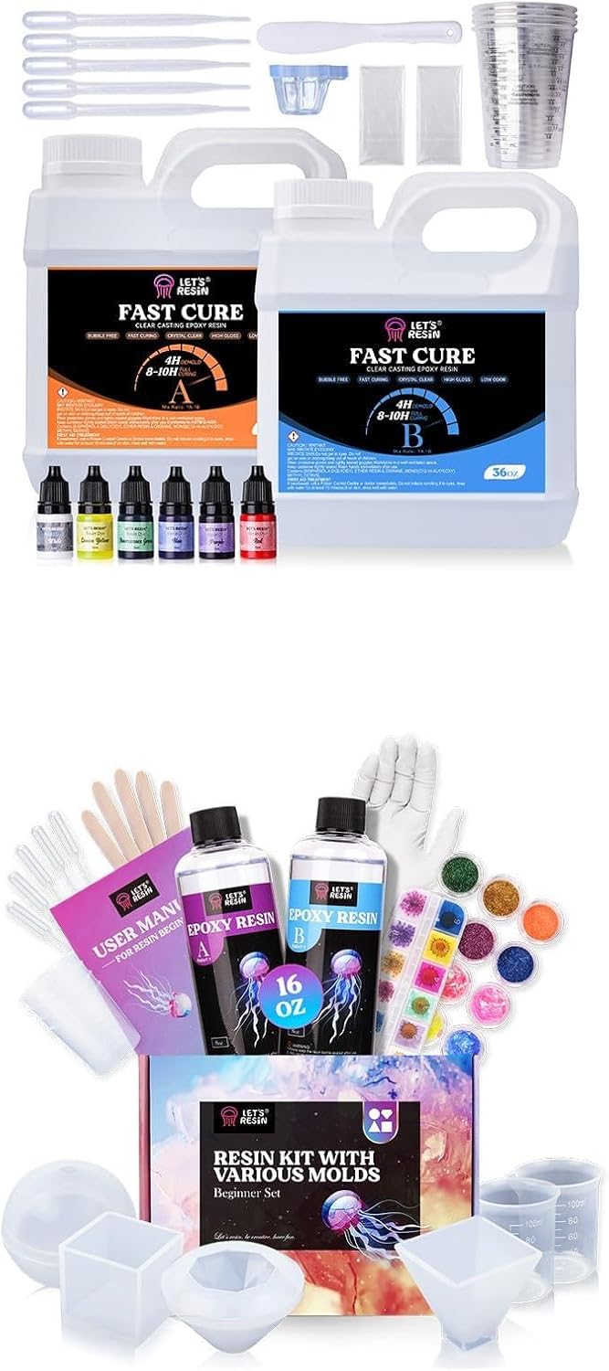 Bundle Set of 72oz Fast Cure Resin and 16oz Resin Epoxy Starter Kit