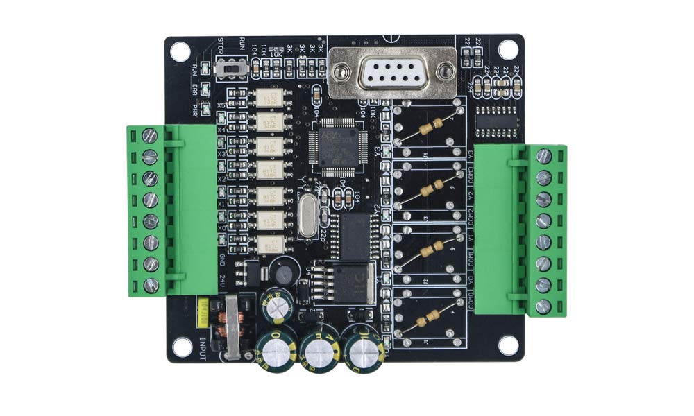 DIY PLC Industrial Control Panel FX1N-10MT Pluggable terminals Single Board Demo Board Controller
