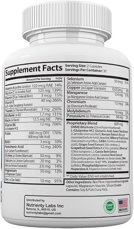 (2 Pack) Neuro Surge Brain and Memory Support Supplement, Neuro Surge Pills Premium Formula, 120 Capsules