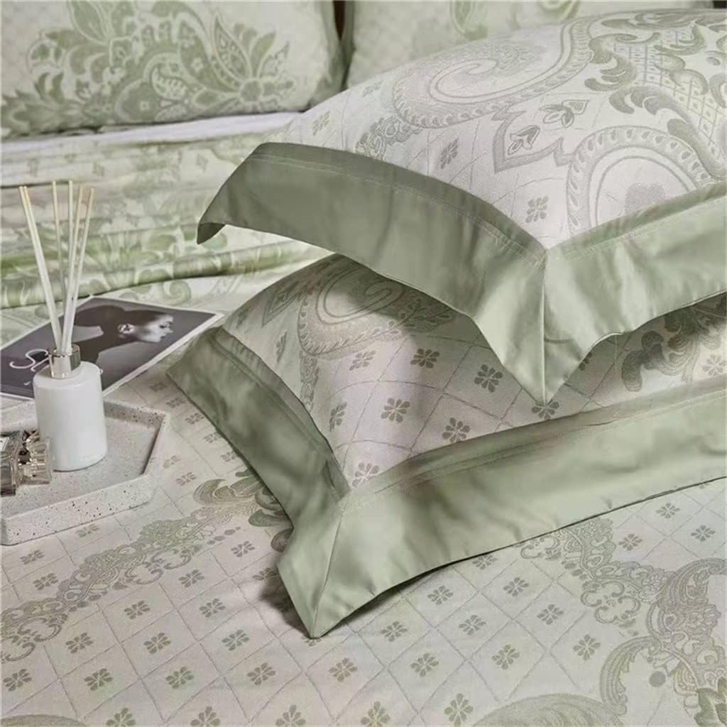Ice Silk Mat Can Be Washed Summer Three-Piece Foldable Bed Cover Summer Bed Double-Sided Soft Sheets (Color : Green, Size : 1.8M) (Green 2M)
