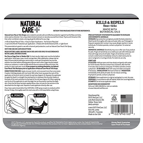 natural care flea and tick drops for small dogs